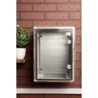 Бокс пластиковый с монтажной платой прозр. дверь 400х300х220 мм IP65 PROxima