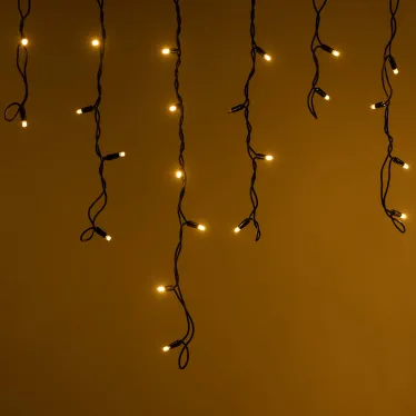 Светодиодная гирлянда ARD-EDGE-PRO-4000x600-BLACK-128LED-MILK-FLASH Warm/Warm (230V, 8W) (Ardecoled, IP65) | 034129 | Arlight