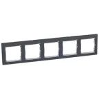 VALENA Рамка 5 постов горизонтальная ноктюрн/серебро