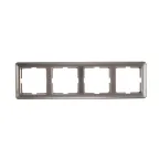 W59 Рамка 4 поста шампань