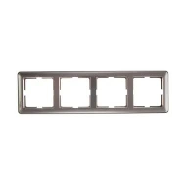 W59 Рамка 4 поста шампань