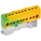 TEKFOR Шина PE земля изолированная на универсальном держателе 8х12-10-ЖЗ IEK