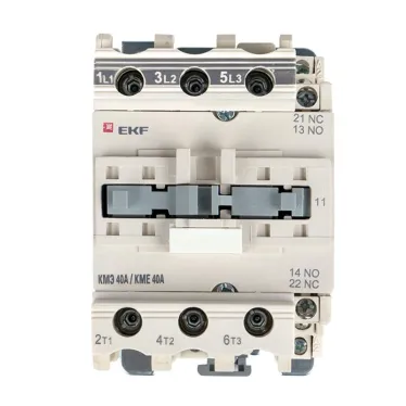 Пускатель магнитный КМЭ 40А катушка управления 220В АС малогабаритный 1NO 1NC