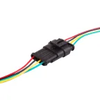 DJ7041-1.5-21 автомобильный разъем гнездо с проводом 20 см (4-контактный),