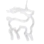 Фигура светодиодная "Олененок" на присоске с подвесом, цвет белый | 501-016 | NEON-NIGHT