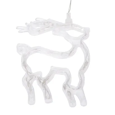 Фигура светодиодная "Олененок" на присоске с подвесом, цвет белый | 501-016 | NEON-NIGHT