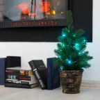 Елочка 45см в пластиковом горшке, Литая | 533-334 | NEON-NIGHT