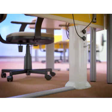 Колонна алюминиевая 710 мм белая