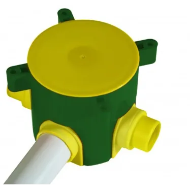 Коробка установочная 70х72мм в бетон пластиковые лапки