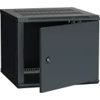 Шкаф настенный 19' LINEA W 9U 600x600мм металлическая дверь RAL9005