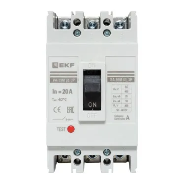 Выключатель автоматический ВА-99М 63/20А 3P 25кА PROxima