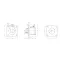 Розетка скрытой установки IP44 32A 2P+E 230V
