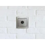 VALENA Розетка телевизионная ТV звезда в рамку 2400мГц 1.5дБ алюминий