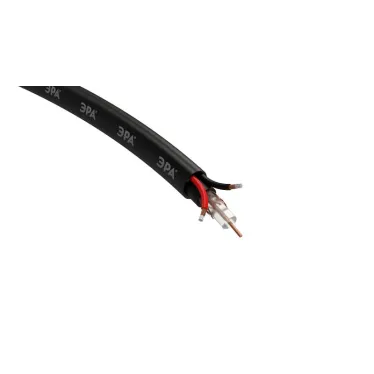 Кабель для аналогового видеонаблюдения ЭРА Simple KL-0.75-PE КВК-П-2 +2x0.75 мм кв. бухта 200 метров. чёрный