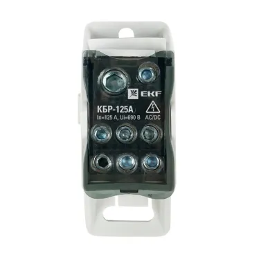 Блок распределительный (КБР) крепеж на панель и DIN 125A