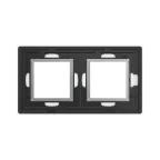 Рамка из натурального стекла, ''Avanti'', светло-серая, 4 модуля