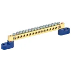 Шина N ноль на двух угловых изоляторах ШНИ-8х12-16-У2-С