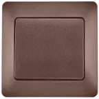 Выключатель одноклавишный, схема 1 антрацит в сборе