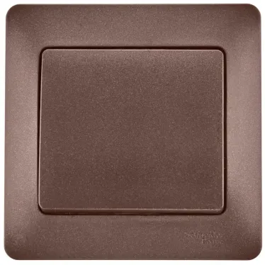 Выключатель одноклавишный, схема 1 антрацит в сборе