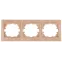 Рамка на 3 поста гор., СУ, Plano, сосна, 1-503-11