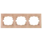 Рамка на 3 поста гор., СУ, Plano, сосна, 1-503-11