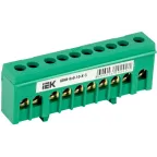 Шина PE земля корпусный изолятор на DIN-рейку ШНИ-6х9-10-К-З