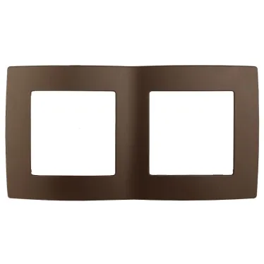 Рамка на 2 поста, Эра12, бронза, 12-5002-13