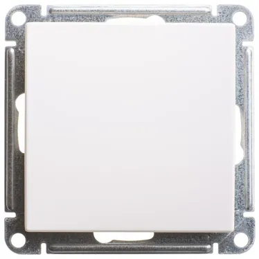 Выключатель одноклавишный, двухполюсный, 10АХ, механизм, белый