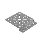 Монтажная плата 130х130 мм, толщина 2,0 мм, Сендзимир цинк