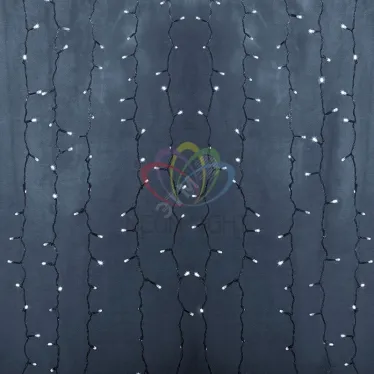 Гирлянда "Светодиодный Дождь" 2х1,5м, постоянное свечение,прозрачный провод, 230 В, диоды БЕЛЫЕ, 192 LED | 235-305-6 | NEON-NIGHT