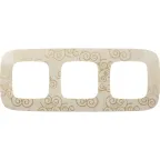 Valena ALLURE Рамка 3 поста Нарцисс золото универсальная