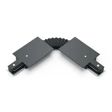 Коннектор для встраиваемого шинопровода осветительного гибкий (I) черный | TR141 | Gauss