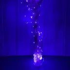 Гирлянда светодиодная на батарейках 3AA (не в/к) Роса 10м 100 светодиодов Фиолетовый свет ULD-S1000-100/SCB/3AA PURPLE IP20 DEW Провод медный