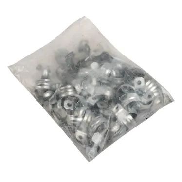 Скоба металлическая однолапковая d21-22мм (100шт) PROxima