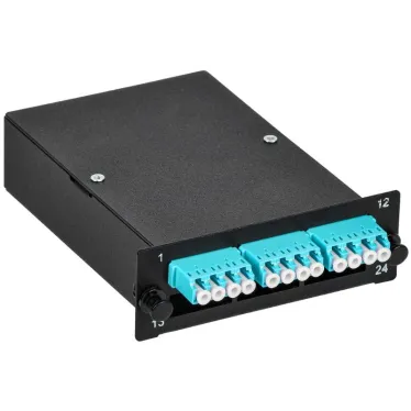 Кассета для кросса ST OM3 MTP male 3хLC-quad (12 ОВ)