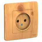 BLANCA скрытой установки розетка без заземления без шторок 16А, 250В, ясень