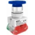 Кнопка AEAL 22мм грибовидная с фиксацией синяя неон 220В