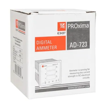 Амперметр AD-723 цифровой на панель (72х72) трехфазный PROxima