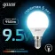 Лампа светодиодная LED 9.5Вт E14 220В 4100К Globe | 105101210 | Gauss
