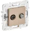 SKANDY Розетка двойная TV+SAT SK-A13Sa песочный IEK
