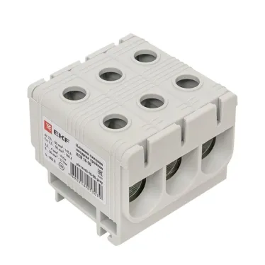 Клемма силовая вводная тройная КСВ 16-50 серая PROxima