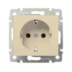 VALENA Розетка с заземлением в рамку слоновая кость
