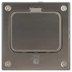 Люки ОФИС 18-6002-03 IP66 Люк в бетон с розеткой, под шестигранник, серый