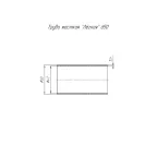 Труба жесткая ПВХ 3-х метровая легкая черная д50 (30м/уп)