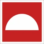 Пиктограмма (Пластина) BL-1515.F06 "Место размещения средств противопожарной защиты" для RADEM | a13167 | Белый свет