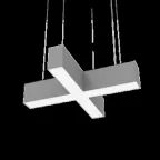 Светильник светодиодный ДСО-30Вт 4000К X-Line X-образный алюминий