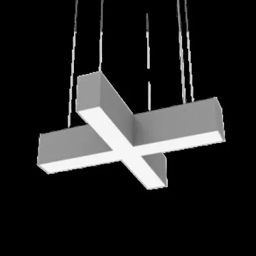 Светильник светодиодный ДСО-30Вт 4000К X-Line X-образный алюминий