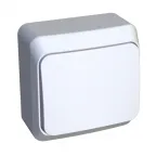 ЭТЮД выключатель наружный с самовозвратом 10 AX, белый