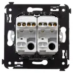 Avanti Выключатель двухклавишный в стену, Белое облако