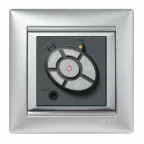 VALENA Рамка 1 пост горизонтальная алюминий